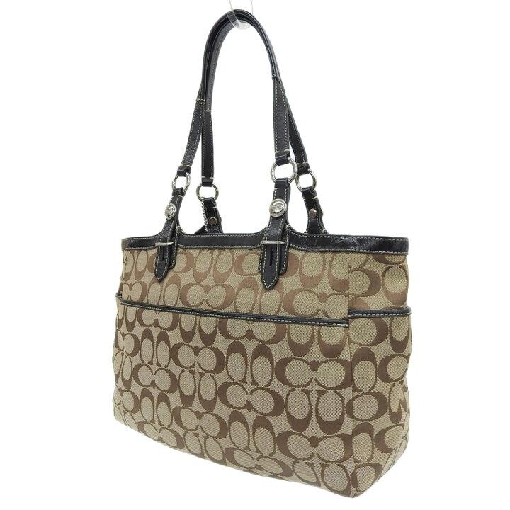 楽天市場】【本物保証】 超美品 コーチ COACH シグネチャー トート 