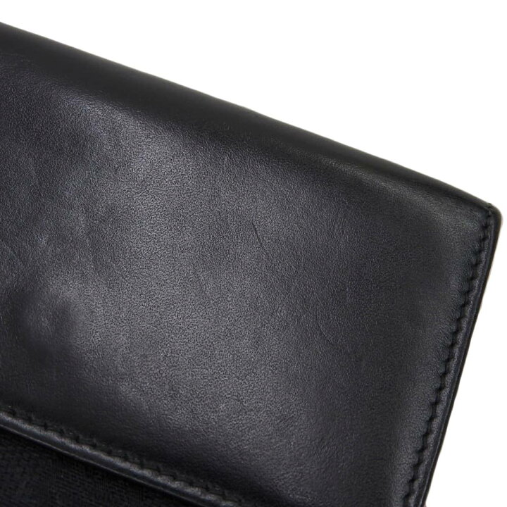 楽天市場】【本物保証】 箱付 グッチ GUCCI ロゴ ダブルホック 二  