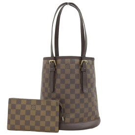 【本物保証】 ルイヴィトン LOUIS VUITTON ダミエ マレ バケツ型バッグ ハンドバッグ N42240 【中古】