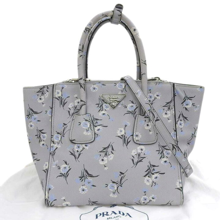 楽天市場】【8/1 P2倍】【本物保証】 布袋付 超美品 プラダ PRADA 花柄 