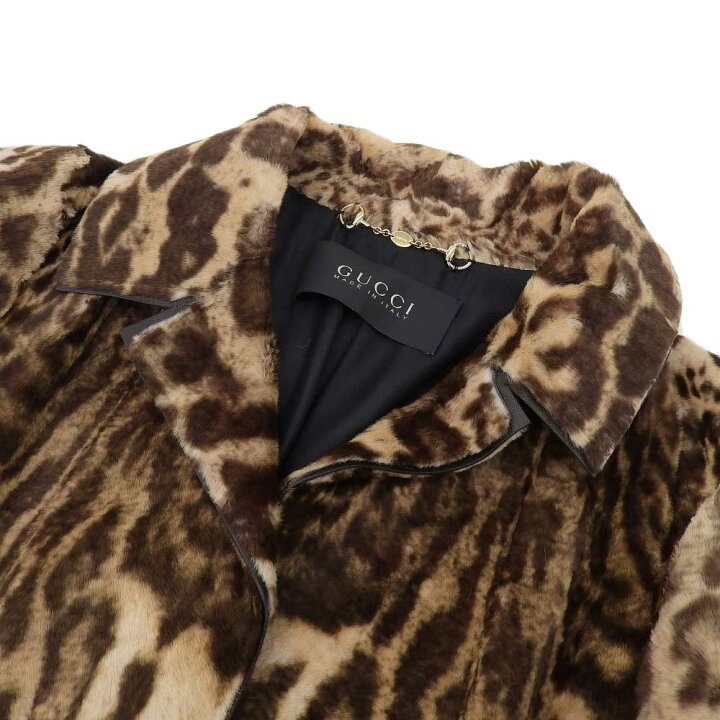 楽天市場】【8/1 P2倍】【本物保証】 超美品 グッチ GUCCI レオパード 