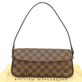 【本物保証】 布袋付 超美品 ルイヴィトン LOUIS VUITTON ダミエ レコレータ ワンショルダーバッグ エベヌ N51299 【中古】