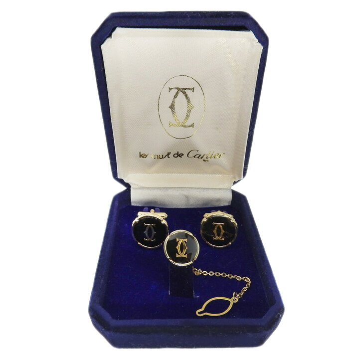 楽天市場】【本物保証】 箱付 カルティエ CARTIER ロゴ カフス  