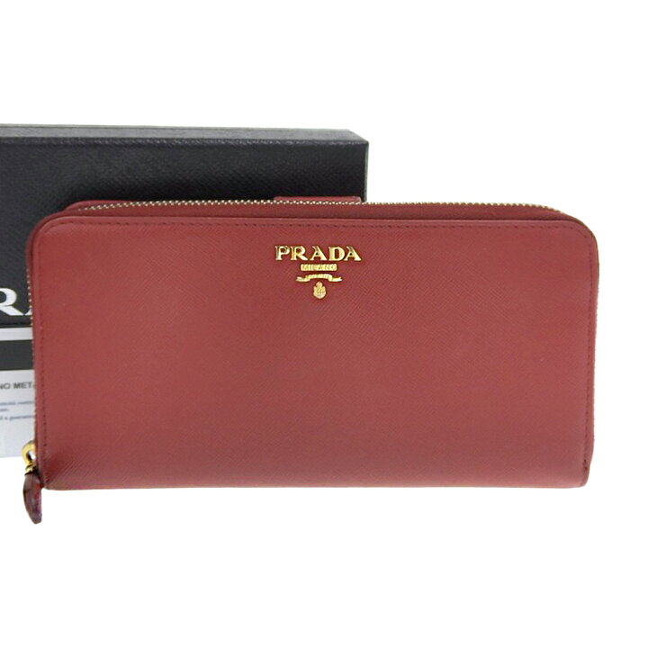 楽天市場】【8/1 P2倍】【本物保証】 箱・保付 プラダ PRADA ラウンド 