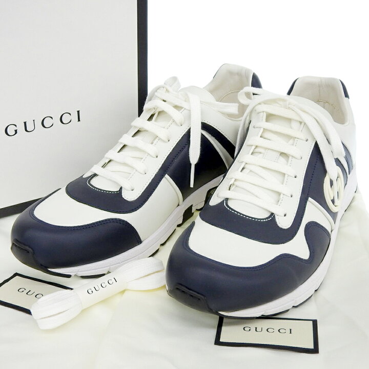 楽天市場】【本物保証】 箱・布袋付 新品同様 グッチ GUCCI インター  
