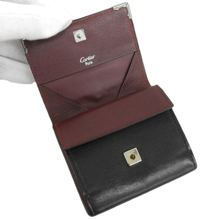 楽天市場】【本物保証】 超美品 カルティエ CARTIER 小銭入れ ロゴ  
