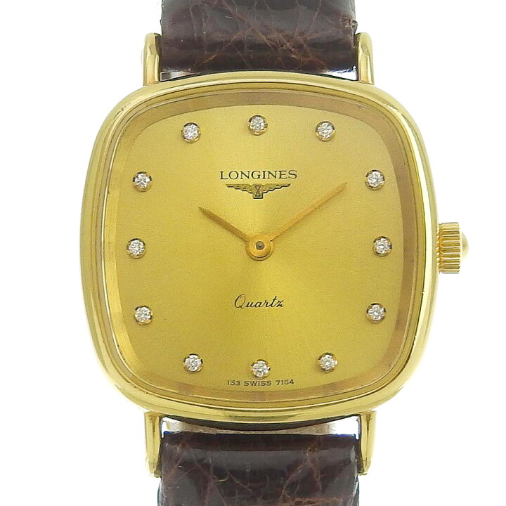 楽天市場】【本物保証】 美品 ロンジン LONGINES 12Pダイヤ レディース 