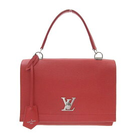 【8/1 P2倍】【本物保証】 美品 ルイヴィトン LOUIS VUITTON ロックミー2 ハンドバッグ カーフレザー ルビー 赤 M50363 【中古】