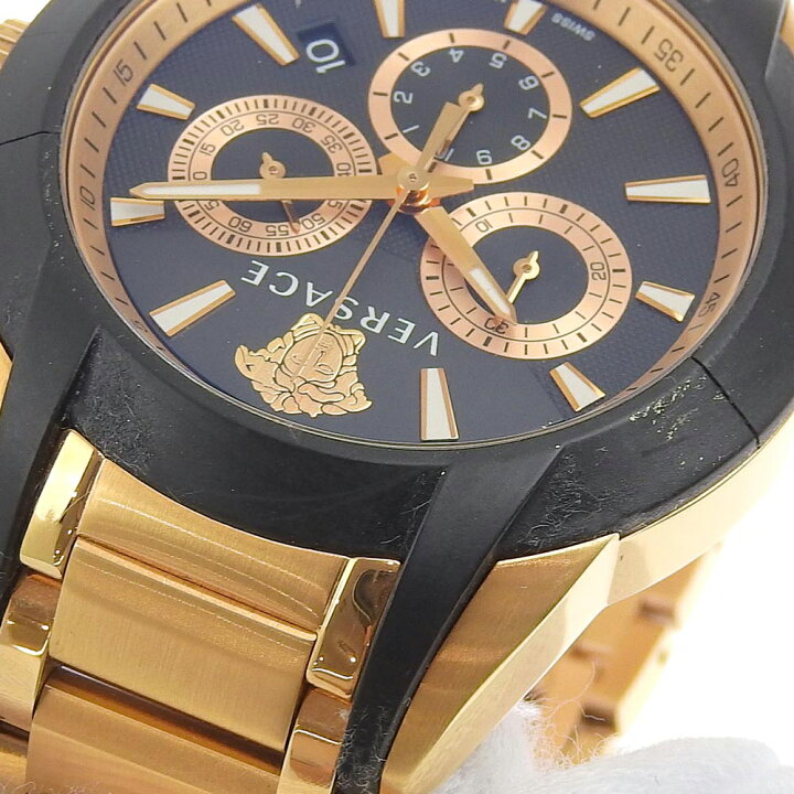 楽天市場】【本物保証】 箱・保付 超美品 ヴェルサーチ VERSACE メンズ 