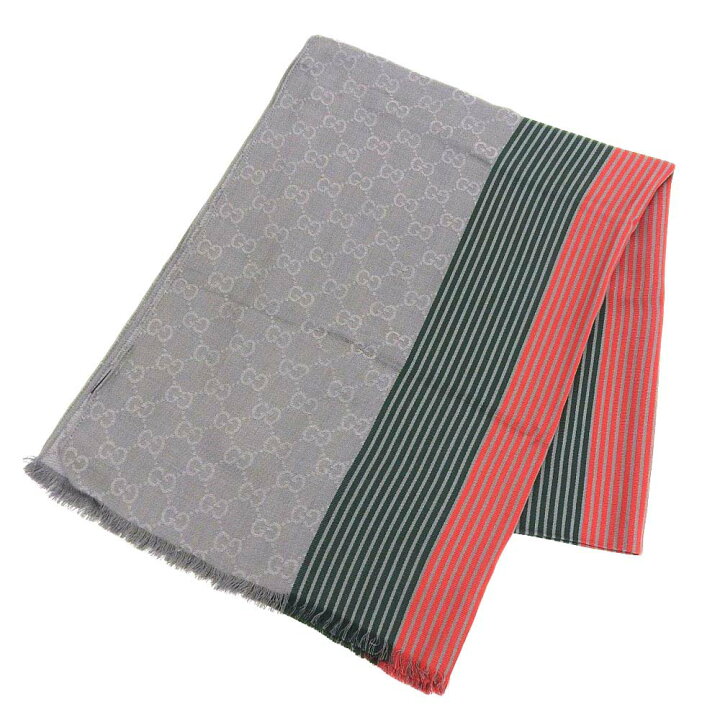 楽天市場】【8/1 P2倍】【本物保証】 美品 グッチ GUCCI GG柄ストール  