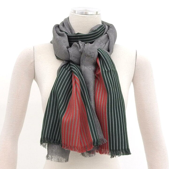 楽天市場】【8/1 P2倍】【本物保証】 美品 グッチ GUCCI GG柄ストール 