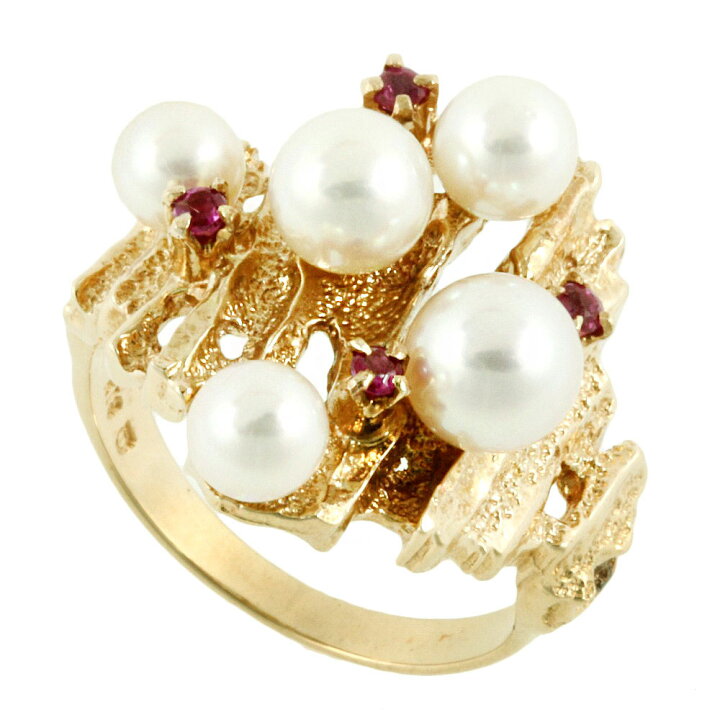 楽天市場】【8/1 P2倍】【本物保証】 超美品 タサキ TASAKI 5P パール 