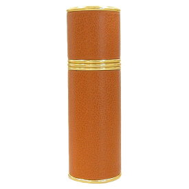 【本物保証】 美品 エルメス HERMES レフィラブルアトマイザー パフューム 香水ケース ゴールド ブラウン 【中古】