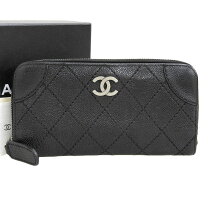 楽天市場】chanel ラウンドファスナー 長財布 黒の通販