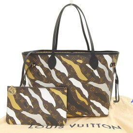 【本物保証】 布袋付 未使用 ルイヴィトン LOUIS VUITTON モノグラム カモフラージュ ネヴァーフルMM トートバッグ LOL コラボ 限定 M45201 【中古】