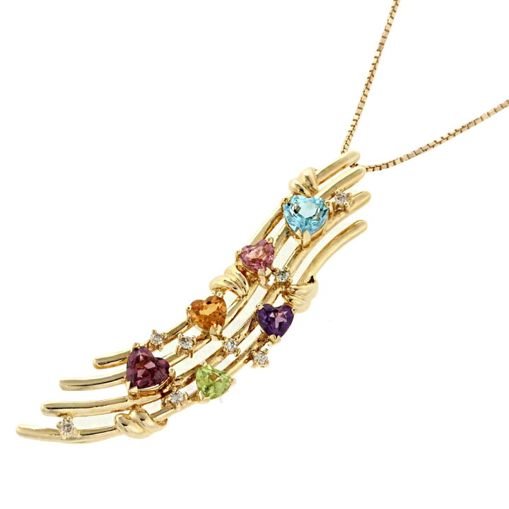 楽天市場】【8/1 P2倍】【本物保証】 超美品 ネックレス マルチカラー 