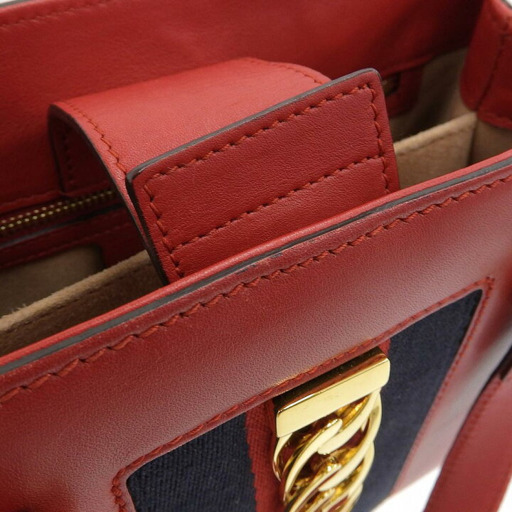 楽天市場】【8/1 P2倍】【本物保証】 美品 グッチ GUCCI シルヴィ 2WAY 