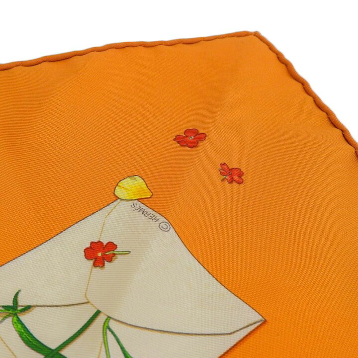 楽天市場】【本物保証】 美品 エルメス HERMES カレ42 プチスカーフ 花  