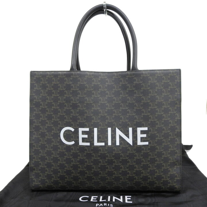楽天市場】【本物保証】 布袋付 超美品 セリーヌ CELINE トリオンフ 