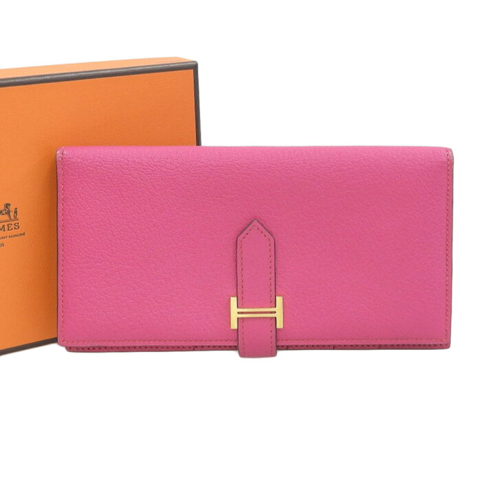 楽天市場】【本物保証】 箱付 エルメス HERMES ベアンスフレ 二つ折り  