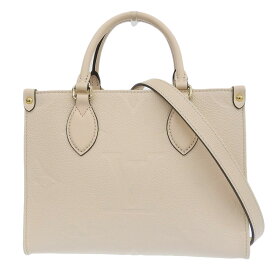 【本物保証】 新品同様 ルイヴィトン LOUIS VUITTON モノグラム アンプラント オンザゴーPM M46569 2WAY ハンドバッグ ショルダーバッグ 【中古】