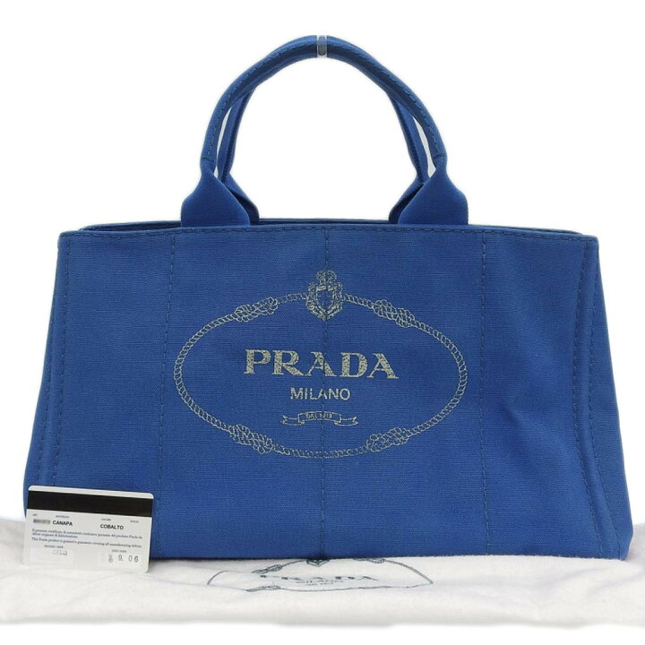 楽天市場】【本物保証】 布袋付 超美品 プラダ PRADA カナパ トート  