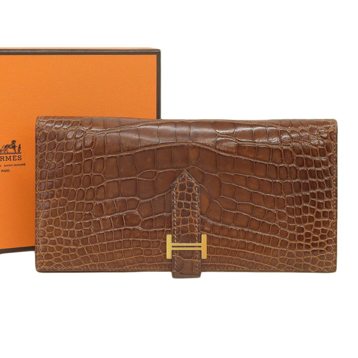 楽天市場】【本物保証】 箱付 美品 エルメス HERMES ベアン スフレ 長  