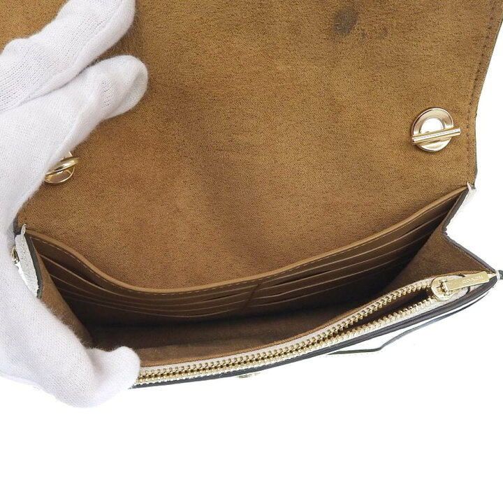 楽天市場】【本物保証】 超美品 コーチ COACH ロゴ チェーンウォレット 