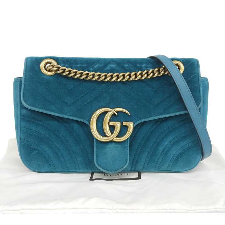 楽天市場】【本物保証】 布袋付 グッチ GUCCI GGマーモント ロゴ 
