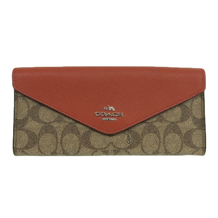 楽天市場】【本物保証】 超美品 コーチ COACH シグネチャー ホック付長 