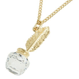 【本物保証】 箱付 新品同様 スワロフスキー SWAROVSKI クリスタルメモリー ネックレス 羽 【中古】