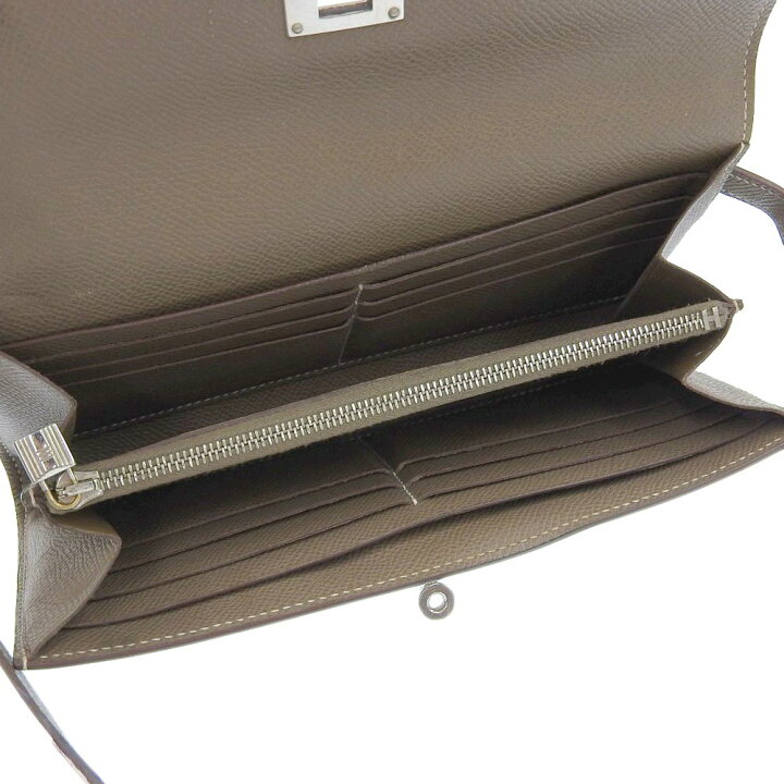 楽天市場】【本物保証】 箱付 エルメス HERMES ケリーウォレット □P  