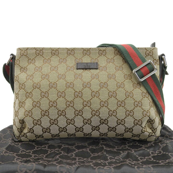 楽天市場】【本物保証】 布袋付 超美品 グッチ GUCCI GGキャンバス  