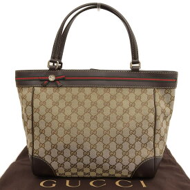 【本物保証】 布袋付 超美品 グッチ GUCCI シェリーライン GGキャンバス トートバッグ 257061 002123 ハンドバッグ バッグ ベージュ 【中古】