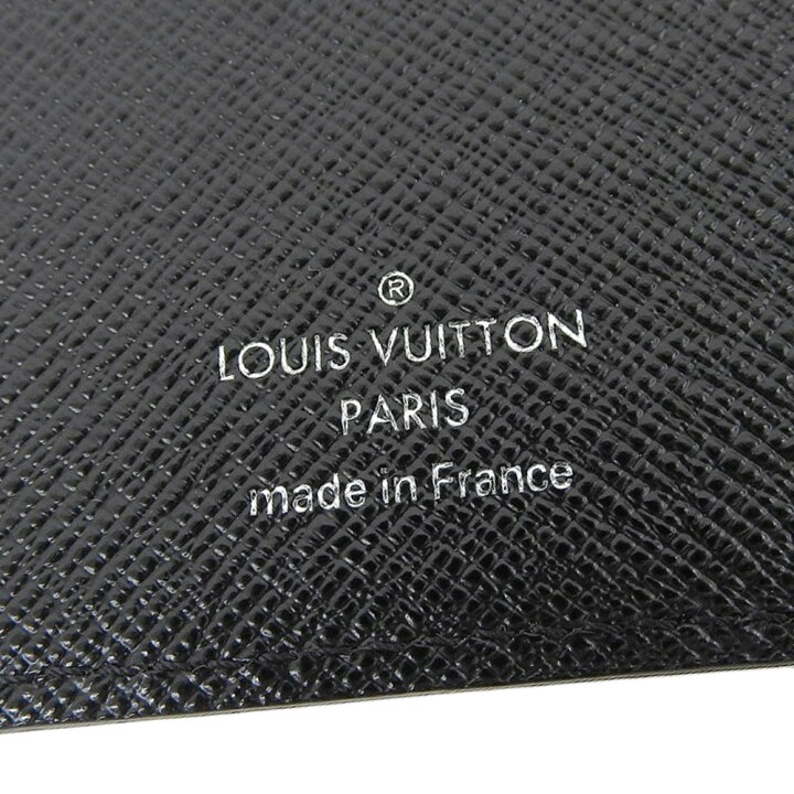 本物】ルイ・ヴィトンLouis Vuitton 手帳カバーエピブラック黒 楽天  