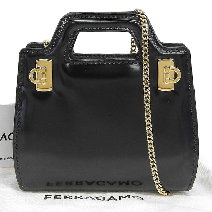 楽天市場】【本物保証】 布袋付 超美品 サルヴァトーレ フェラガモ 