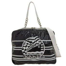 【本物保証】 希少 レア 超美品 シャネル CHANEL 19クルーズコレクション LA PAUSA 2WAYバッグ シール付 27番台 カメラケース 黒×白 【中古】