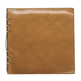 【本物保証】 希少 レア 超美品 ルイヴィトン LOUIS VUITTON モノグラム ヴェルニ ノート RI0100 ブックカバー アルバムカバー ブロンズ 【中古】