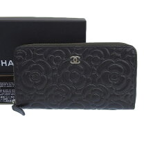 楽天市場】chanel カメリア 長財布 ラウンドファスナ−の通販