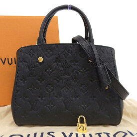 【本物保証】 箱・布袋・保付 新品同様 ルイヴィトン LOUIS VUITTON モノグラム アンプラント モンテーニュBB M41053 2WAYバッグ ノワール 【中古】