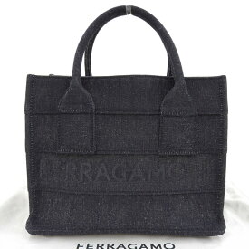 【本物保証】 布袋付 新品同様 サルヴァトーレ フェラガモ SALVATORE FERRAGAMO スモールトート 214988 006 2024AW 伊勢丹新宿店限定 【中古】