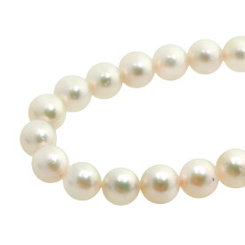【本物保証】 鑑付 超美品 アコヤパール ネックレス 33.4g シルバー環 アコヤパール 約6.4～7.1mm あこや真珠 ノーブランド No brand 【中古】
