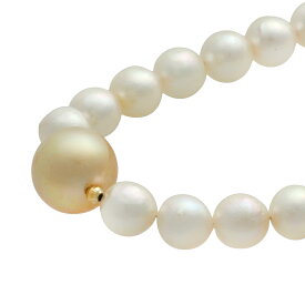 【本物保証】 鑑付 超美品 ネックレス 約38.5g 天然真珠 約7.4～約12.7ミリ アコヤ真珠 白蝶真珠 バロックパール ノーブランド No brand 【中古】