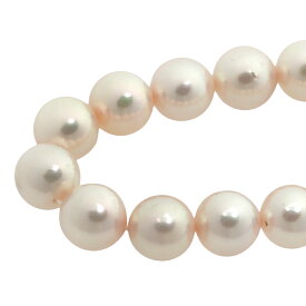 【本物保証】 希少 レア 鑑付 超美品 アコヤパール ネックレス 52.3g K14WG環 アコヤ真珠 約9.0～9.5mm あこや真珠 大きい ノーブランド 【中古】