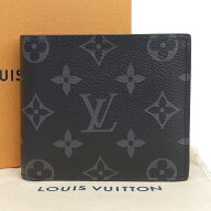 【本物保証】 箱・布袋付 超美品 ルイヴィトン LOUIS VUITTON モノグラム エクリプス ポルトフォイユ マ…