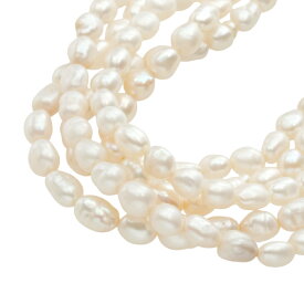 【本物保証】 鑑付 超美品 5連 ネックレス 約126.7g シルバー環 淡水真珠 淡水パール ゴージャス 豪華 ノーブランド No brand 【中古】