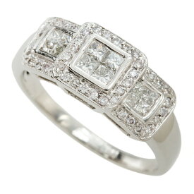 【本物保証】 保・鑑付 新品同様 リング 指輪 4.4g K18 メレピンクダイヤ 0.22ct メレダイヤ 0.42ct 17号 上品 ノーブランド No brand 【中古】
