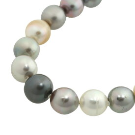 【本物保証】 鑑付 超美品 ネックレス 62.41g GP環 白蝶真珠 黒蝶真珠 パール約9.0～12.0mm マルチカラー 大玉 ノーブランド No brand 【中古】