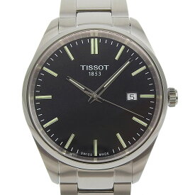 【本物保証】 箱・保付 新品同様 ティソ TISSOT PR100 デイト T150 410 11 051 00 黒文字盤 SS 約40ミリ クォーツ 電池 メンズ 3針 腕時計 【中古】