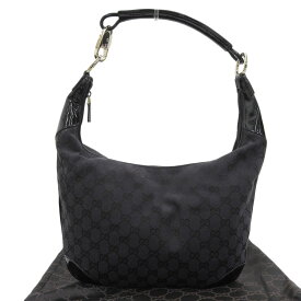 【本物保証】 布袋付 超美品 グッチ GUCCI GGキャンバス ワンショルダーバッグ 001 4157 002058 バッグ エナメル ブラック ゴールド金具 【中古】